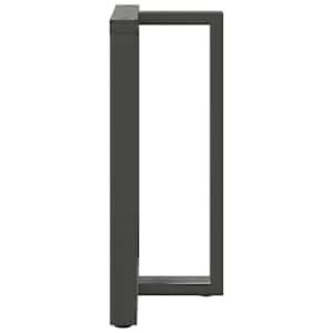 Nohy barového stolu ve tvaru T 2 ks antracitové 60 x 35 x (90-91) cm ocelové - obrázek 5