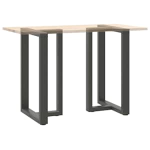 Nohy barového stolu ve tvaru T 2 ks antracitové 60 x 35 x (90-91) cm ocelové - obrázek 8