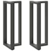 vidaXL baarilaua jalad T-kujulised 2 tk, antratsiithall, 40 x 35 x (100-101) cm, teras