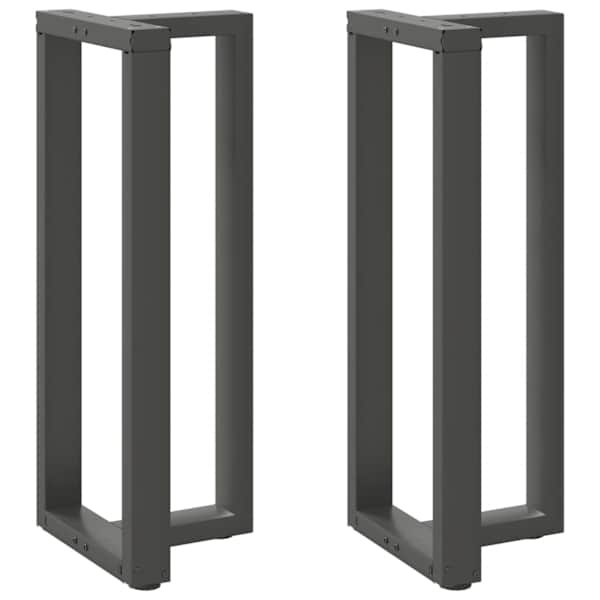 vidaXL baarilaua jalad T-kujulised 2 tk, antratsiithall, 40 x 35 x (100-101) cm, teras