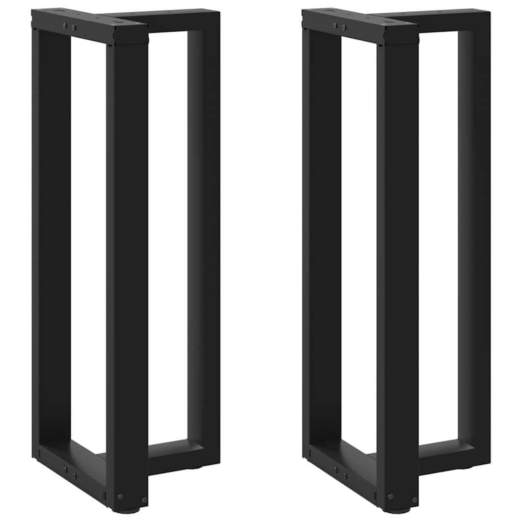 vidaXL Pernas mesa bar 2 pcs forma de T 50x35x(101-102) cm aço preto