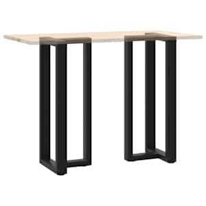 Nohy barového stolu ve tvaru T, 2 ks, černé, 50 x 35 x (100-101) cm, ocel - obrázek 8