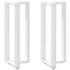 vidaXL baarilaua jalad T-kujulised, 2 tk, valged, 50 x 35 x (100-101) cm, teras