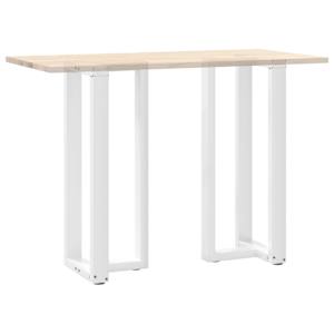 Nohy barového stolu ve tvaru T, 2 ks, bílé, 50 x 35 x (100-101) cm, ocel - obrázek 8