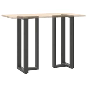 Nohy barového stolu ve tvaru T, 2 ks, antracitové, 50 x 35 x (100-101) cm, ocel - obrázek 8