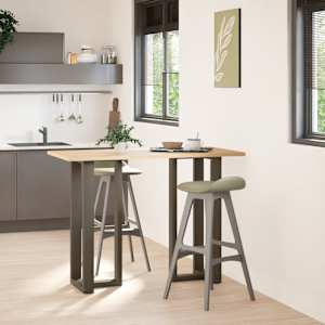 vidaXL Nogi do stołu barowego w kształcie litery T 2 szt. Czarne 50x35x(100-101) cm Stal