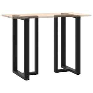 Nohy barového stolu ve tvaru T, 2 ks, černé, 60 x 35 x (100-101) cm, ocel - obrázek 8