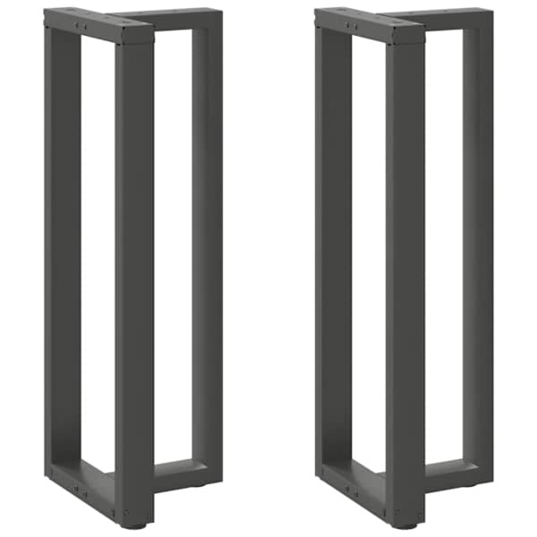 vidaXL baarilaua jalad T-kujulised 2 tk, antratsiithall, 40 x 35 x (110-111) cm, teras
