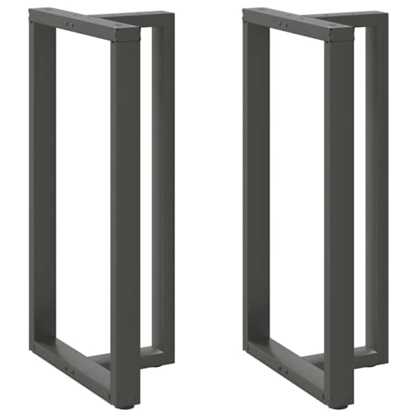 vidaXL baarilaua jalad T-kujulised 2 tk, antratsiithall, 60 x 35 x (110-111) cm, teras