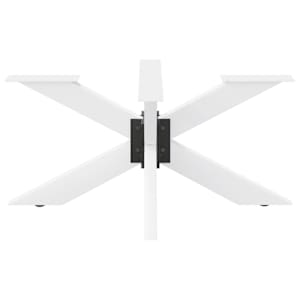 Noha konferenčního stolku ve tvaru pavouka bílá 98 x 58 x (42-43) cm ocel - obrázek 3