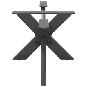 Noha konferenčního stolku ve tvaru pavouka antracitová 98 x 58 x (42-43) cm ocel - obrázek 4
