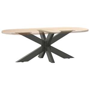 Noha konferenčního stolku ve tvaru pavouka antracitová 98 x 58 x (42-43) cm ocel - obrázek 6