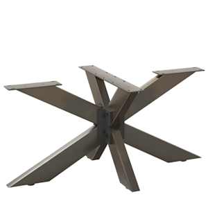 vidaXL kohvilaua jalg, &auml;mblikukujuline, must, 98 x 58 x (42&ndash;43) cm, teras