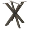 vidaXL s&ouml;&ouml;gilaua jalg, &auml;mblikukujuline, must, 85 x 85 x (72&ndash;73) cm, teras