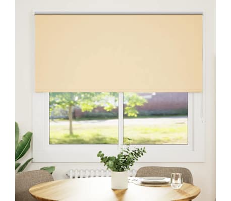 vidaXL Verdunkelungsrollo Beige 155x130 cm Stoffbreite 151,6 cm