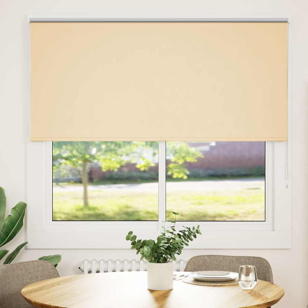 vidaXL roleta Blackout Béžová 160x130 cm Šírka látky 156,6cm Polyester