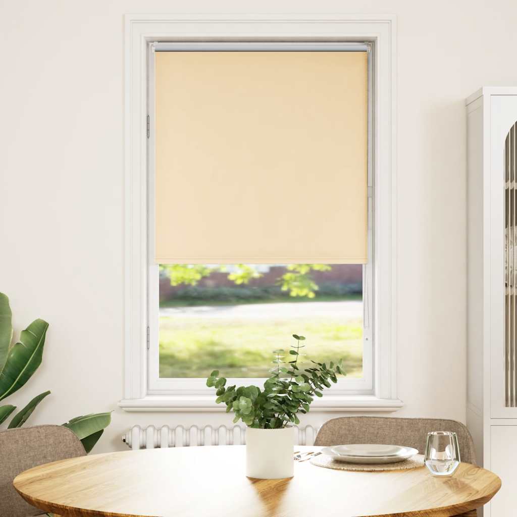 vidaXL Rullaverho Blackout Beige 80x150 cm Kankaan leveys 75,7 cm