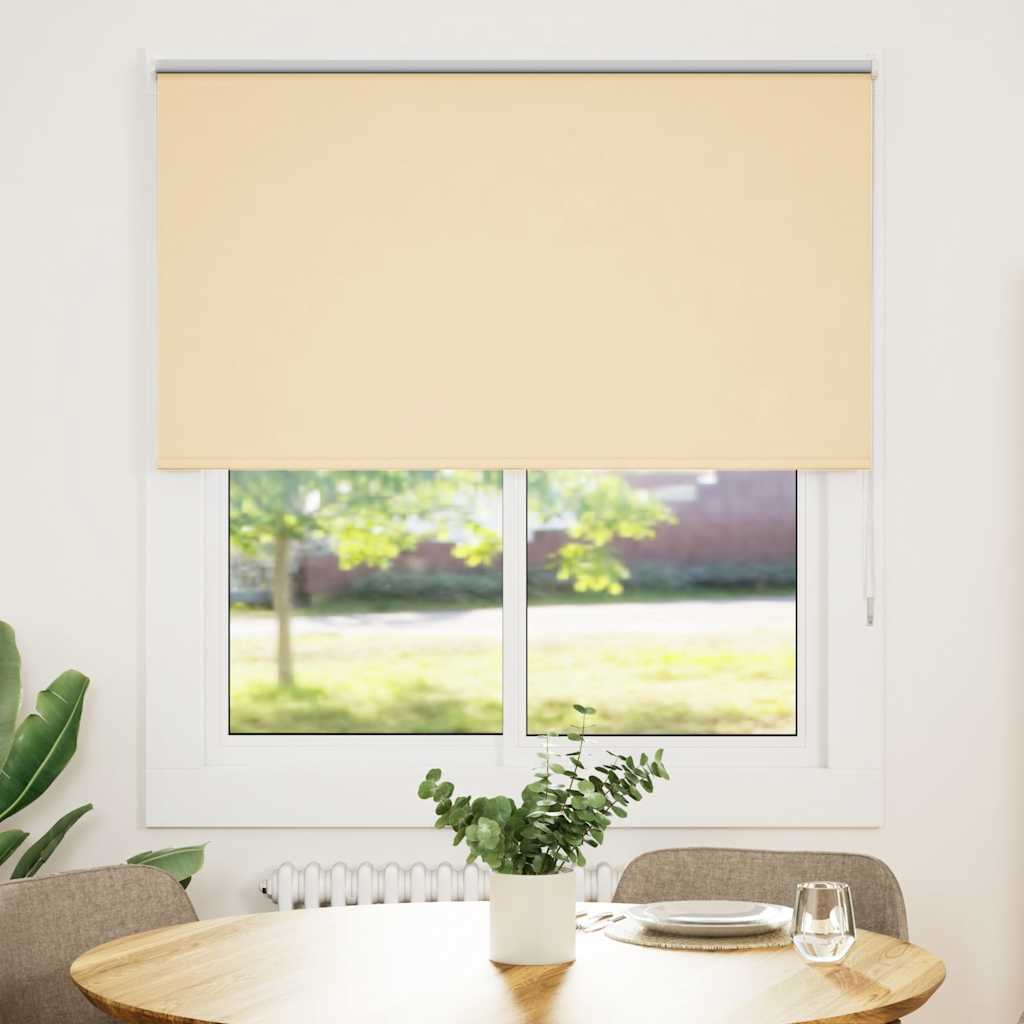 vidaXL Jaluzea cu role opace Bej 125x150 cm Lățime material 121,6 cm