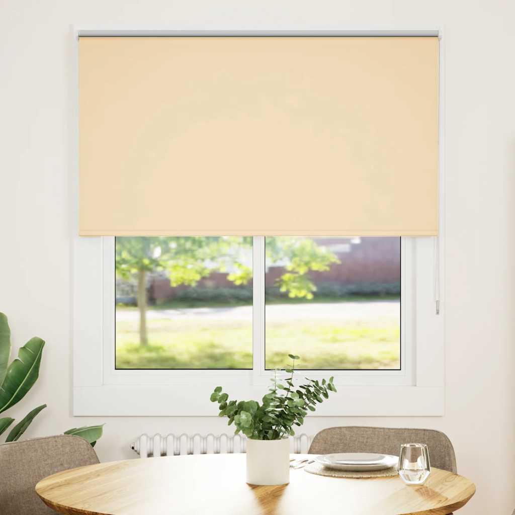 vidaXL roleta Blackout Béžová 140x130cm Šírka látky 136,6 cm Polyester
