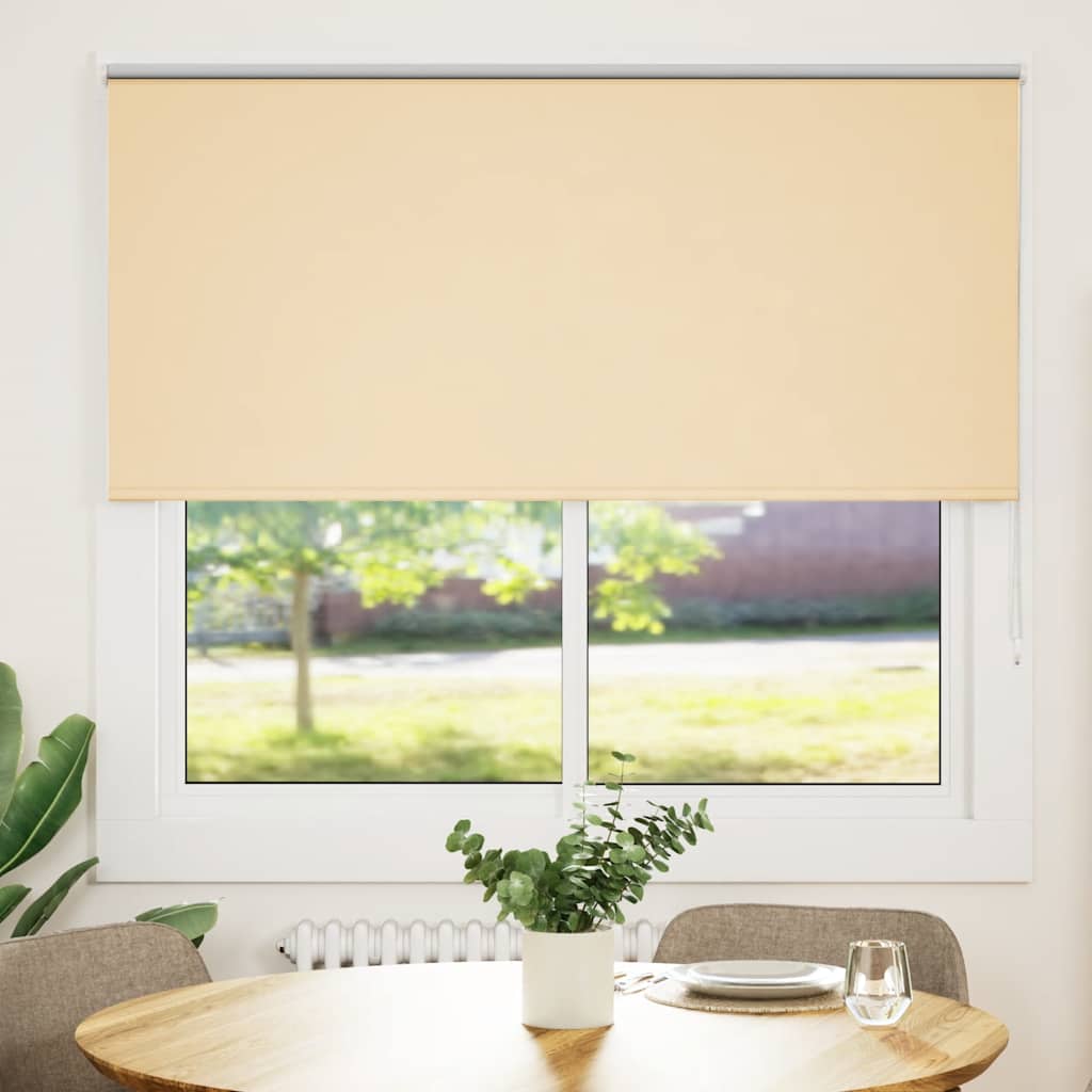 vidaXL Rullaverho Blackout Beige 160x150 cm Kankaan leveys 156,6 cm