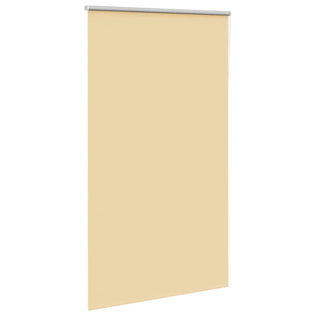 vidaXL Rolgordijn verduisterend 135x210 cm stofbreedte 131,6 cm beige afbeelding