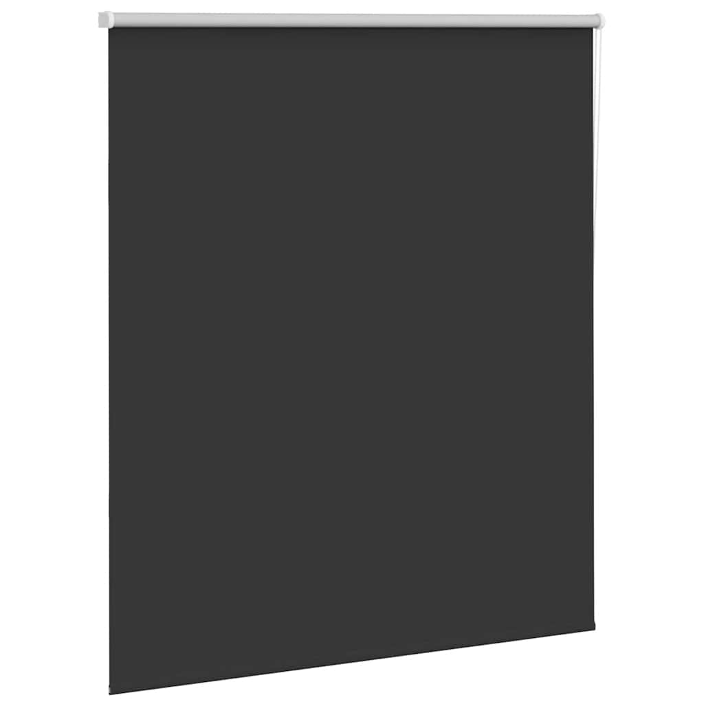 vidaXL Roleta Zatemnenie Čierna 125x130 cm Šírka látky 121,6 cm
