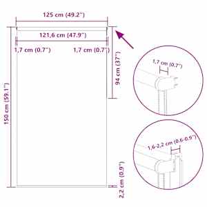 Roleta zatemňovací 125x150 cm šířka látky 121,6 cm polyester - obrázek 18