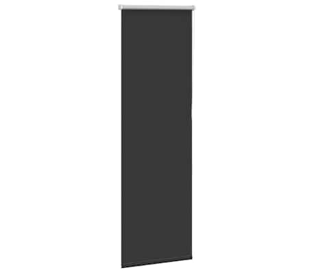 vidaXL Roller Blind Blackout Black 55x175 cm Fabric Width 50.7 cm Polyester