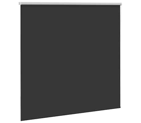 vidaXL Rolgordijn verduisterend 155x175 cm stofbreedte 151,6 cm zwart