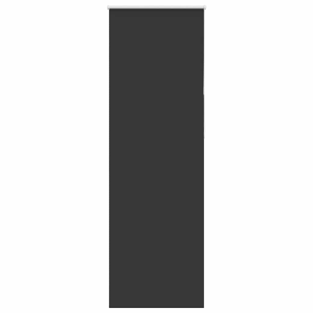 vidaXL Roleta Zatemnenie Čierna 80x210 cm Šírka látky 75,7cm Polyester