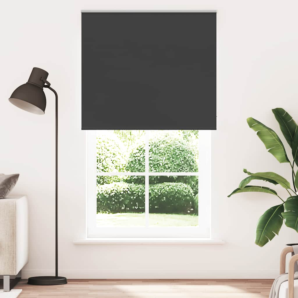 vidaXL Verdunkelungsrollo Schwarz 120x210 cm Stoffbreite 116,6 cm