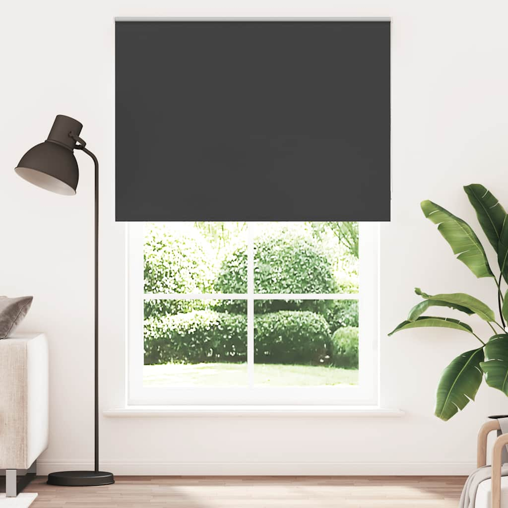 vidaXL Verdunkelungsrollo Schwarz 150x210 cm Stoffbreite 146,6 cm