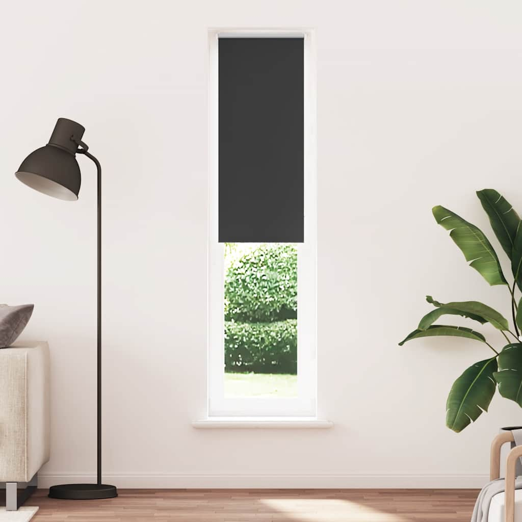 vidaXL Jaluză cu role opace negru 40x230 cm lățime material 35,7 cm