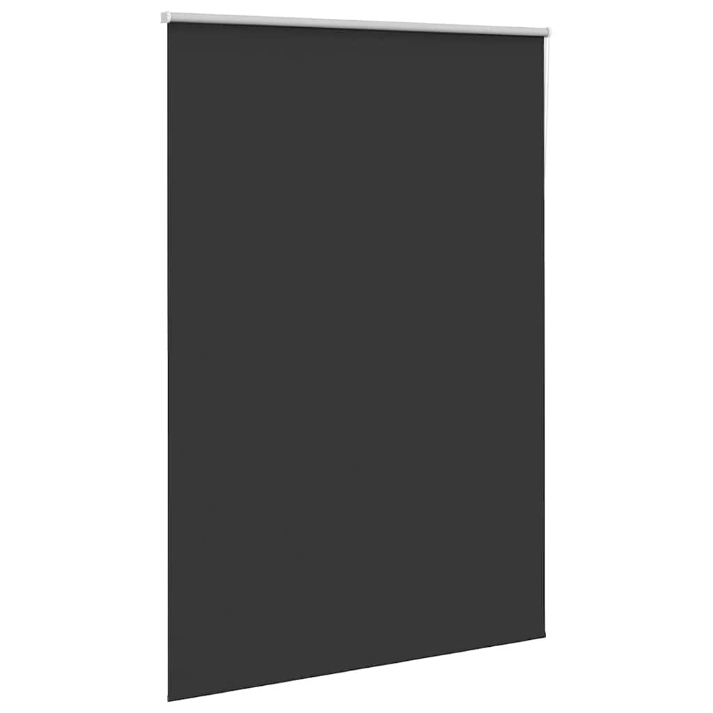 vidaXL Rolgordijn verduisterend 160x230 cm stofbreedte 156,6 cm zwart afbeelding