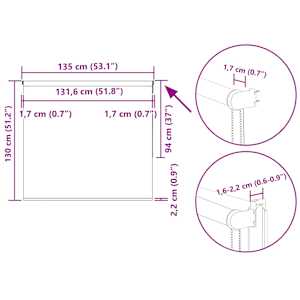 Roleta zatemňovací Káva 135x130cm Šířka látky 131,6cm Polyester - obrázek 18