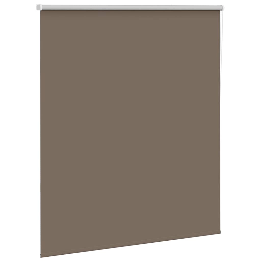 vidaXL Rolgordijn verduisterend koffie 140x130 cm stofbreedte 136,6 cm afbeelding