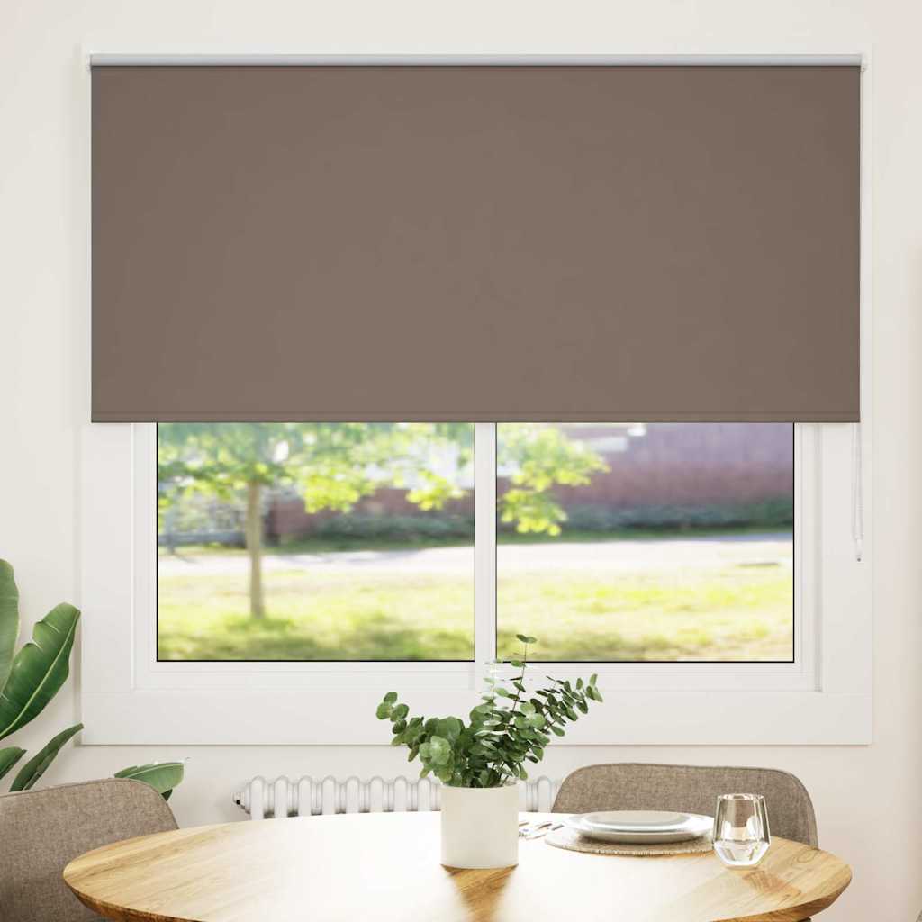 vidaXL Jaluză cu role opace cafea 155x150 cm lățime material 151,6 cm