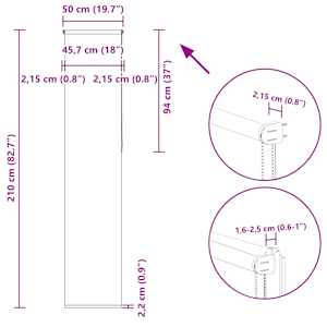 Roleta zatemňovací Káva 50x210 cm Šířka látky 45,7 cm Polyester - obrázek 18