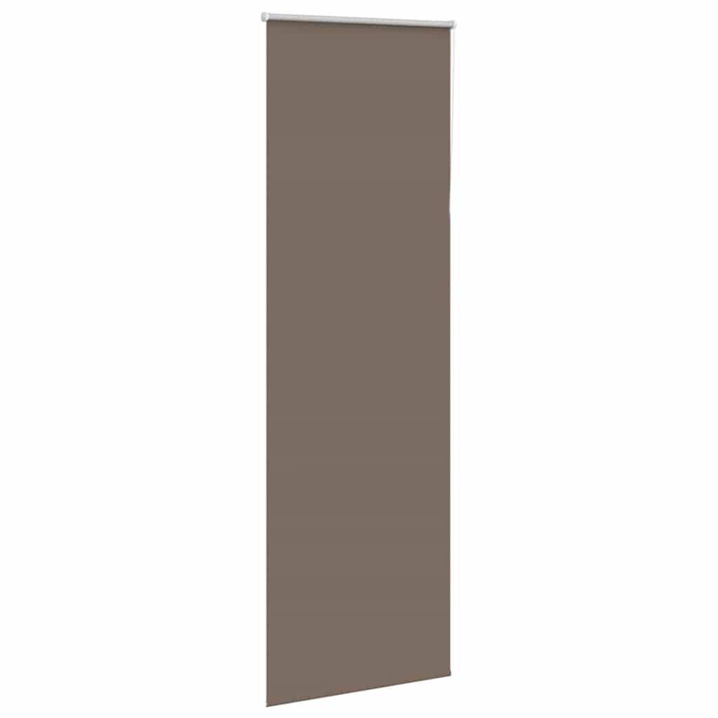 vidaXL Rolgordijn verduisterend koffie 80x210 cm stofbreedte 75,7 cm afbeelding