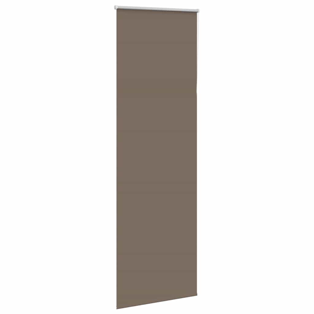 vidaXL Rolgordijn verduisterend koffie 85x210 cm stofbreedte 80,7 cm afbeelding