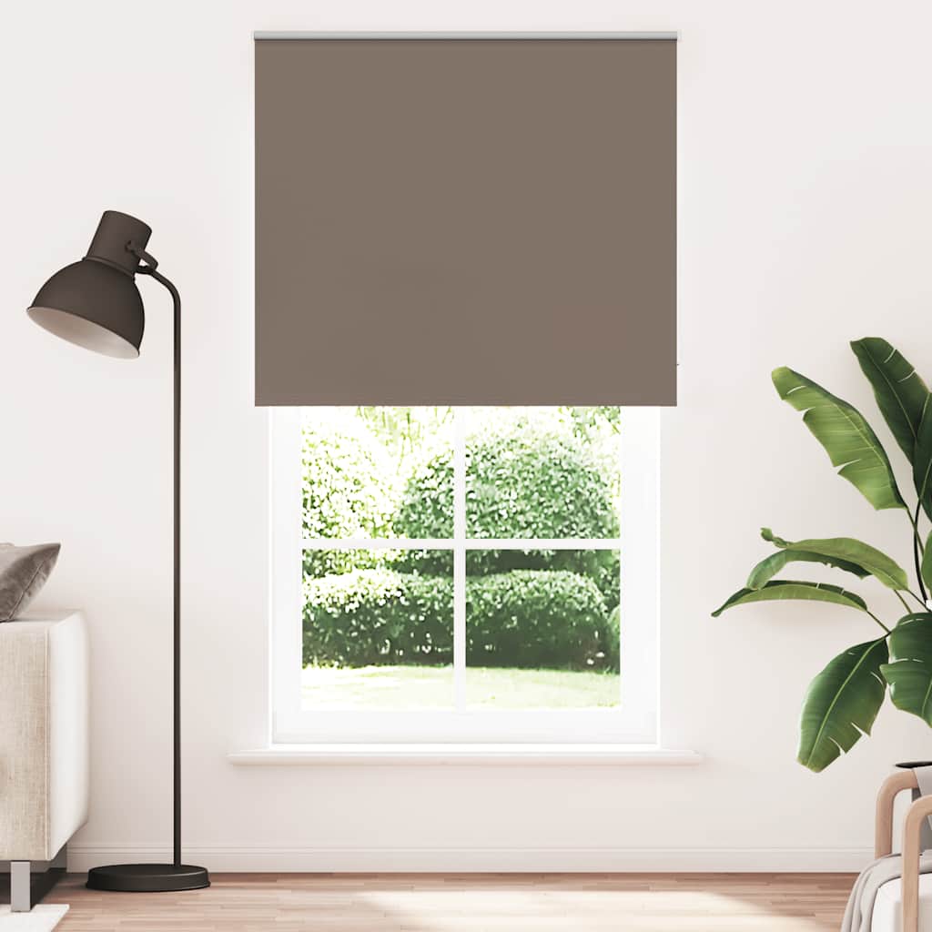 vidaXL Rolgordijn verduisterend koffie 130x210 cm stofbreedte 126,6 cm
