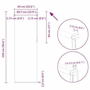 Roleta zatemňovací Coffee 65x230cm Šířka látky 60,7cm Polyester - obrázek 18