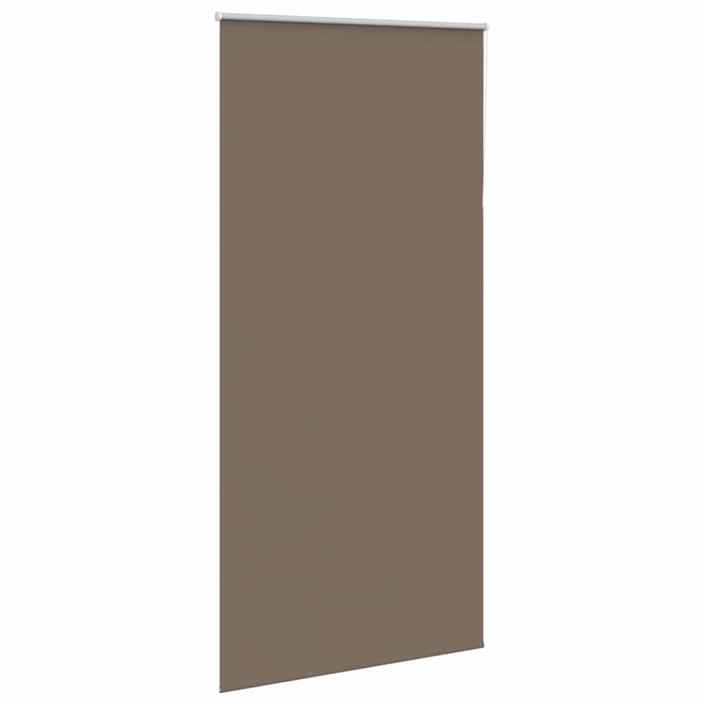 vidaXL Rolgordijn verduisterend koffie 100x230 cm stofbreedte 95,7 cm afbeelding