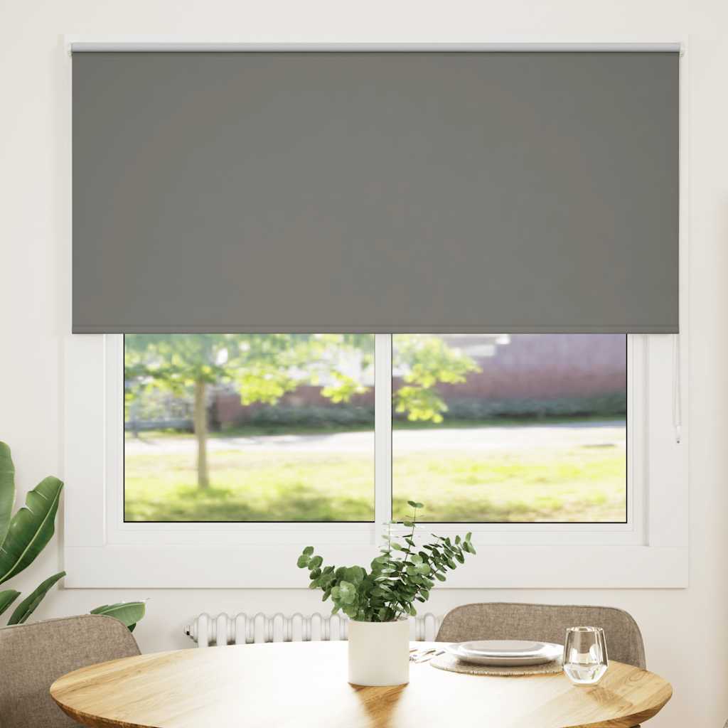 vidaXL Jaluză cu role opace gri 155x130 cm Lățime material 151,6 cm