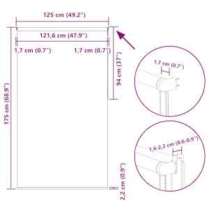Roleta zatemňovací 125x175 cm šířka látky 121,6 cm polyester - obrázek 18