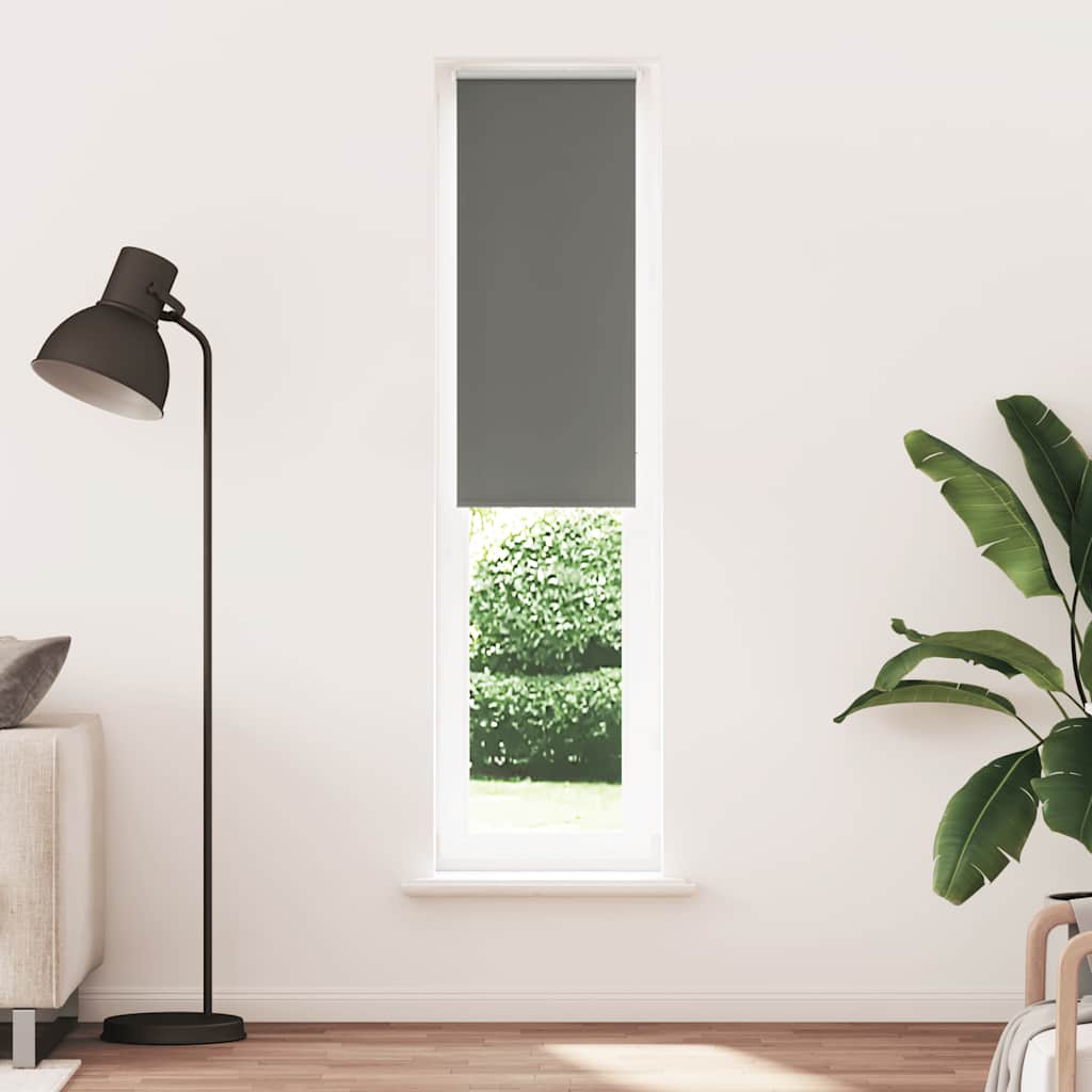 vidaXL Rullaverho Blackout harmaa 60x210 cm Kankaan leveys 55,7 cm