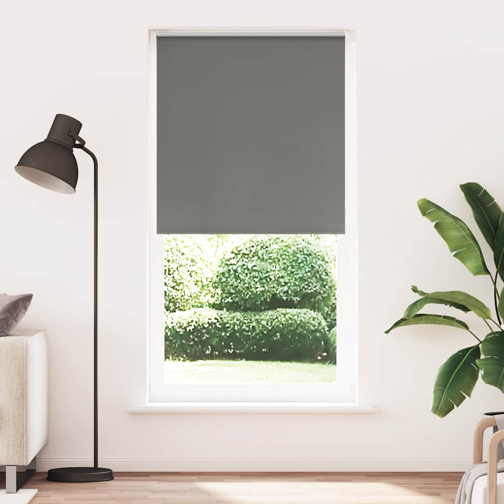 vidaXL Roleta Zatemnenie sivá 90x210 cm Šírka látky 85,7cm Polyester