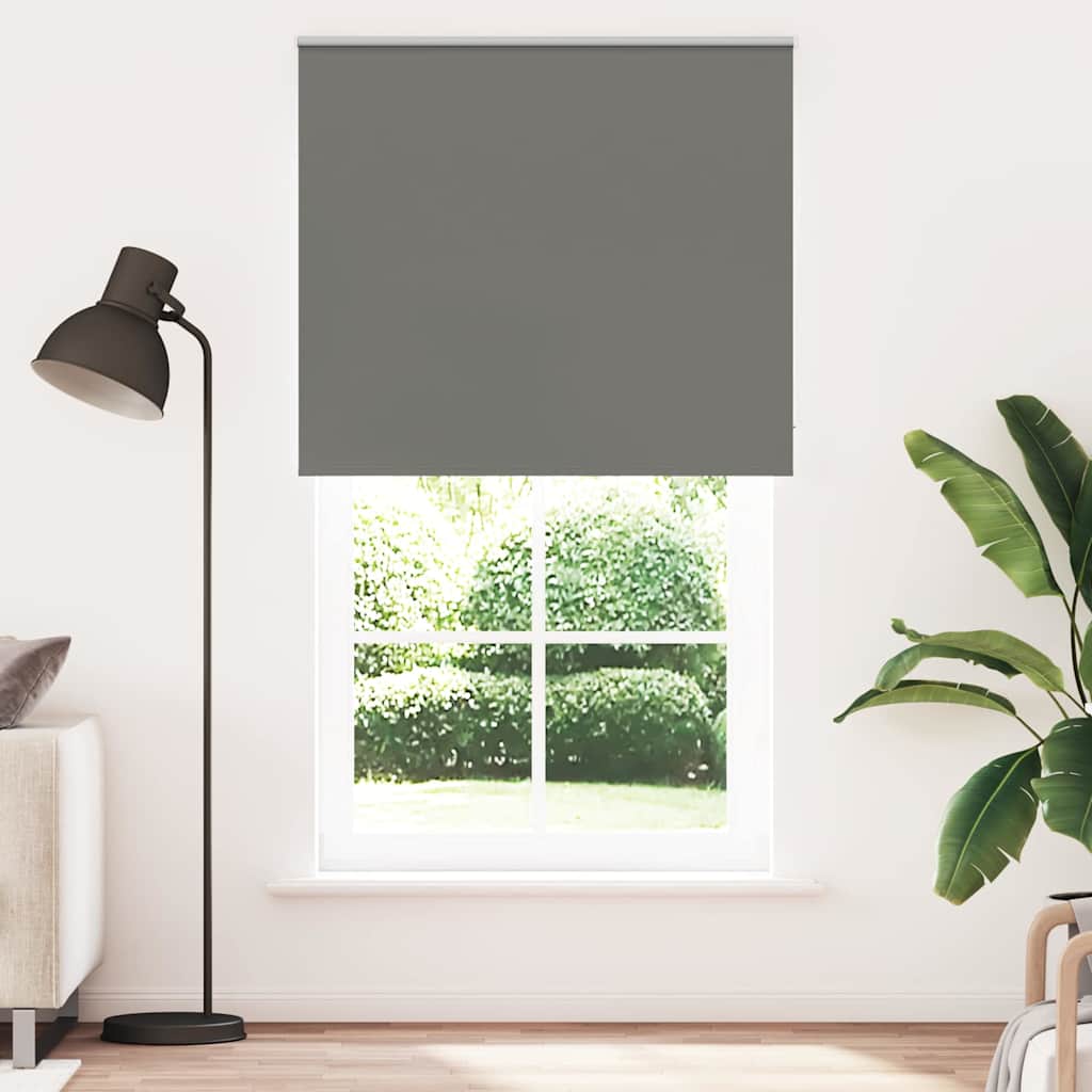 vidaXL Jaluzea cu role opace gri 130x210 cm lățime material 126,6 cm