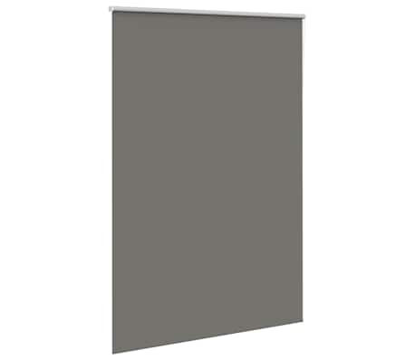 vidaXL Roller Blind Blackout Grey 145x210 cm Fabric Width 141.6 cm Polyester