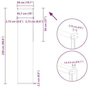 Roleta zatemňovací 50x230 cm šířka látky 45,7 cm polyester - obrázek 17